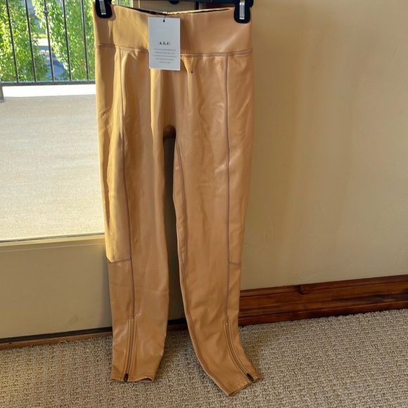 NWT A.L.C. Emilie Faux Leather High Waist Leggings - Picture 5 of 11